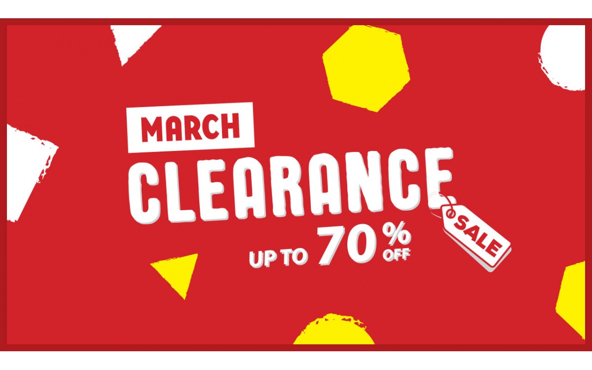 MARCH CLEARANCE 2022