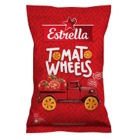Estrella - Crispy Corn Snacks Tomato Wheels 120g
