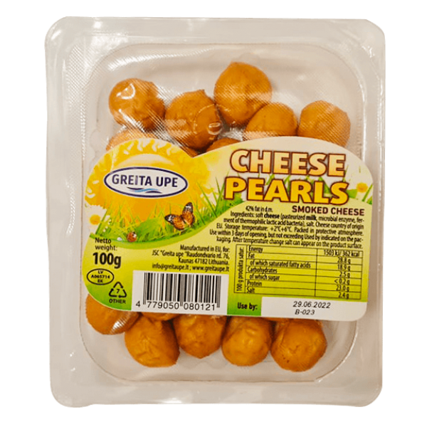 Greita Upe - Smoked Cheese Pearls 100g