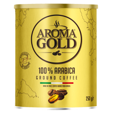 Aroma Gold - Ground Coffee 100% Arabica in Tin 250g