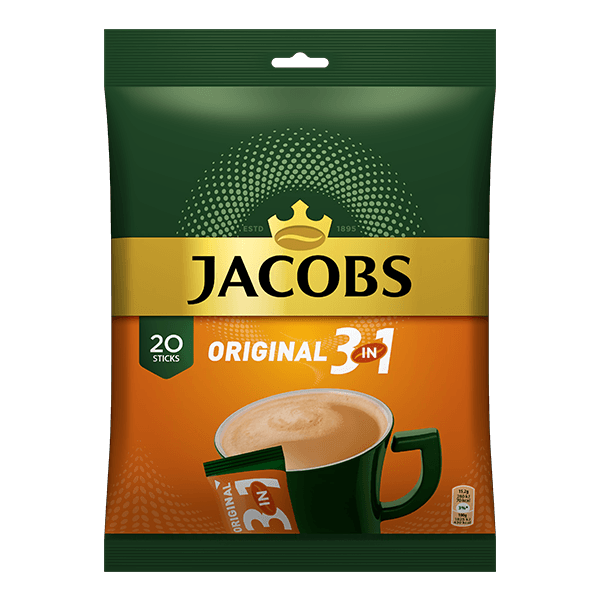 Jacobs - 3in1 Instant Coffee bag 20x15.2g