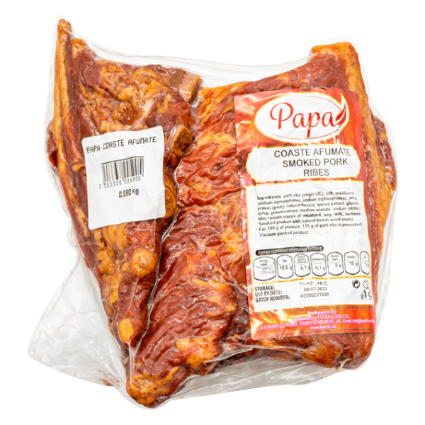 Papa - Smoked Pork Ribs kg ~0.6-0.8kg / Coaste Afumate