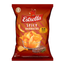 Estrella - Potato Crisps Crinkle Cut Spicy Barbeque 130g