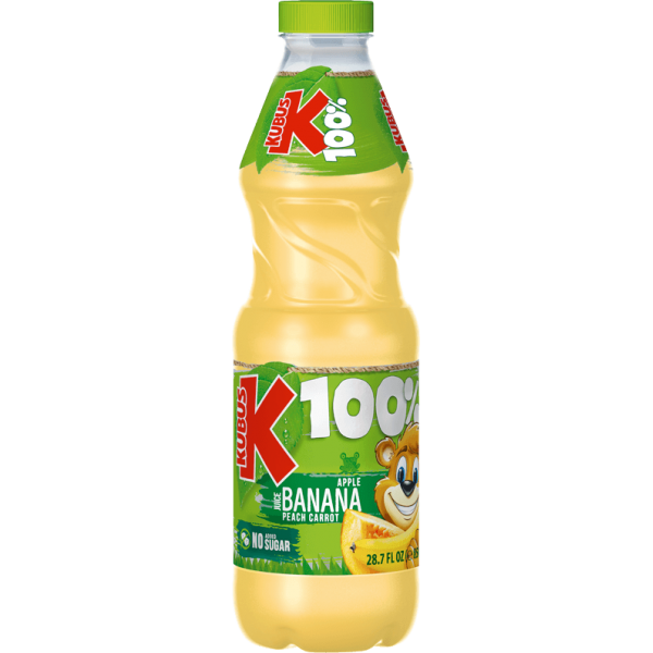 Kubus - Banana-Apple-Peach 100% Juice 850ml PET