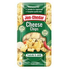 Zemaitijos - Jon Chedar Tzatziki and Chilli Cheddar Cheese Snack 50% 80g