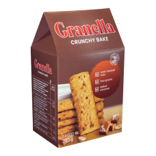Dzukija - Four Grain Biscuits Granella with Nuts and Salted Caramel 240g