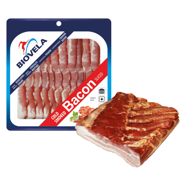 Biovela - Cold Smoked Pork Belly Sliced 140g