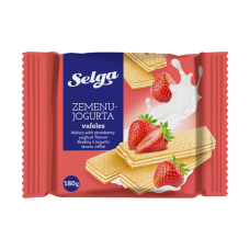 Selga - Wafers Strawberry Yoghurt Flavour 180g
