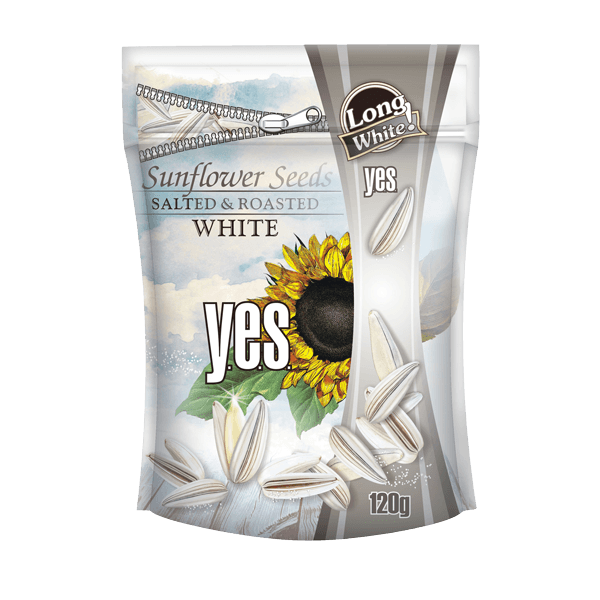 Y.E.S. - White Roasted & Salted Sunflower Seeds 120g