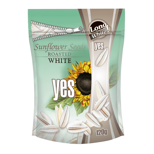 Y.E.S. - White Roasted Sunflower Seeds 120g
