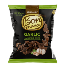 Bon Chance - Dark Bread Crisps with Garlic 120g