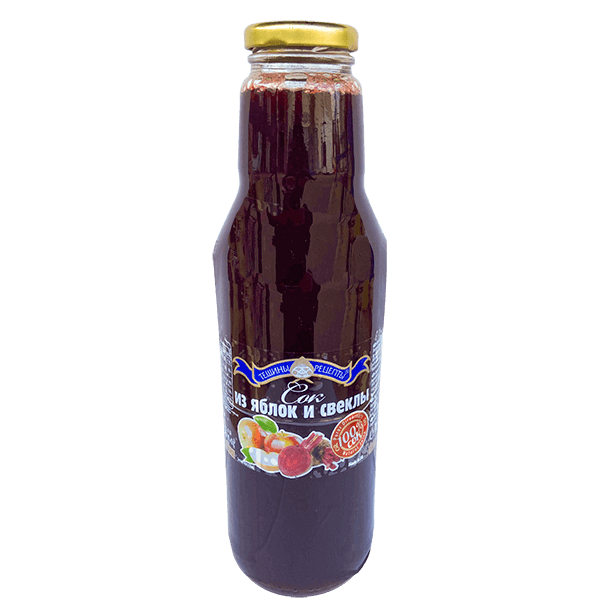 Teshchiny Recepty - Apple Beetroot Juice 100% Glass 750ml