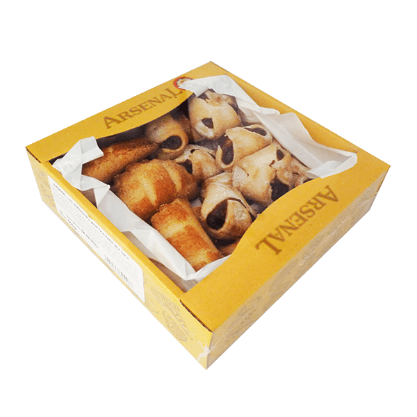 Arsenal - Crunchy Biscuits with Filling/Envelopes 500g Mix No 1