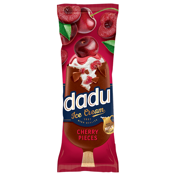 Dadu - Vanilla Ice Cream with Cherry Pieces and Cherry Syrup 100ml