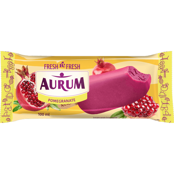 Aurum - Pomerganate Ice Cream with Pomergranate Filling and Yogurt Coating 100ml