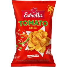 Estrella - Potato Crisps Crinkle Cut with Spicy Taste of Tomatoes 180g