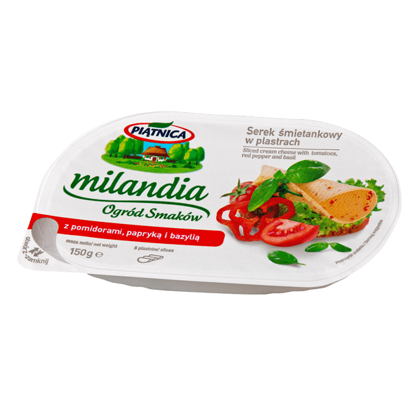 Piatnica - Sliced Cream Cheese Milandia with Herbs 150g