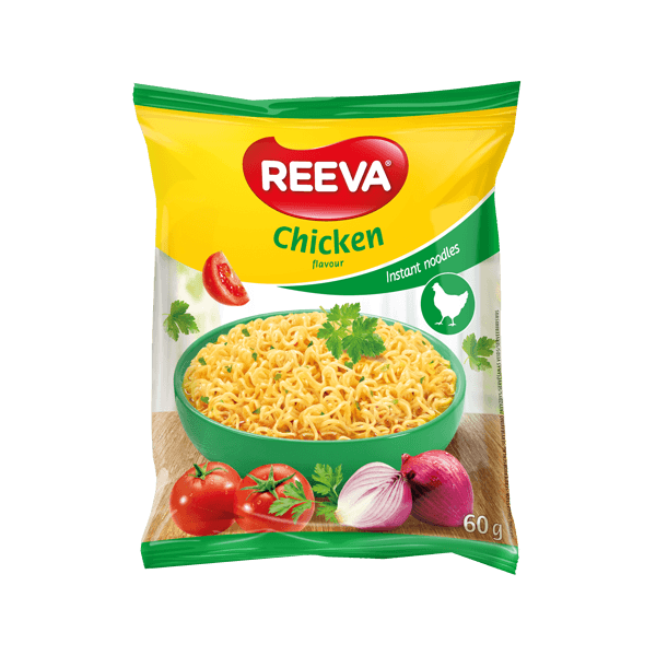 Reeva - Instant Noodles with Chicken Flavour in Pack 60g
