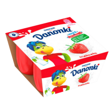 Danone - Danonki Cottage Cheese with Strawberries 4x50g