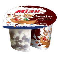 Pieno Zvaigzdes - Yogurt Vanilla with Chocolate Starts 115g+10g