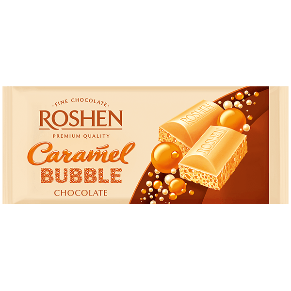 Roshen - Aerated Caramel White Chocolate 80g