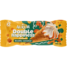 Aurum - Double Happiness Vanilla Ice Cream with Salted Caramel 150ml
