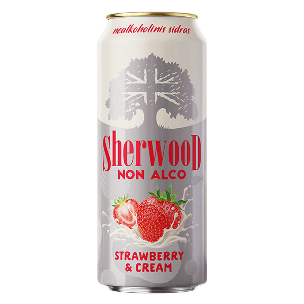 Volfas Engelman - Sherwood Non Alco Cider Strawberry and Cream 500ml can