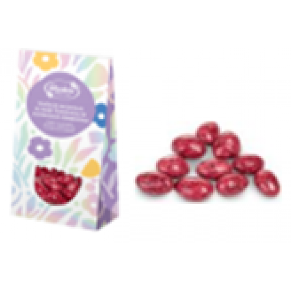 Ruta - Crispy Almonds in Ruby Chocolate and Blackcurrant 100g
