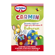 Dr.Oetker - Carmin Ladybird Paints Gel for 40 Eggs: 10 Red, 10 Blue, 10 Green, 10 Purple, +3D app