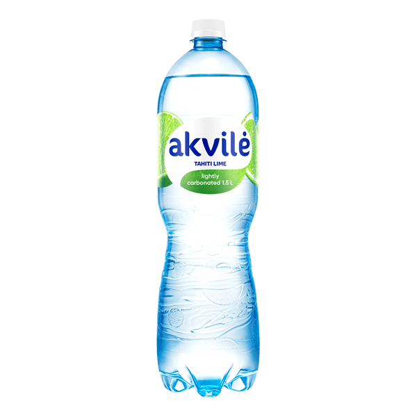 Akvile - Lime Flavour Lightly Carbonated Water 1.5L