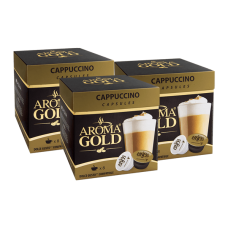 Aroma Gold - Coffee Capsules Capuccino DG 8+8 Pods 186.4g