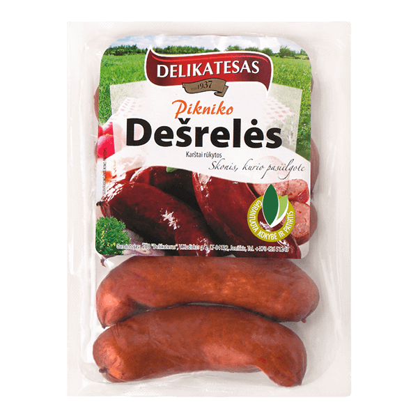 Delikatesas - Pikniko Hot Smoked Sausages 600g