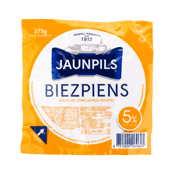 Jaunpils - Curd 5% Fat 275g