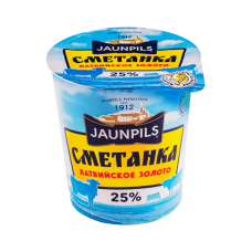 Jaunpils - Sour Cream 25% Fat with Coconut Oil 350g