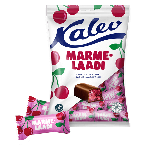 Kalev - Cherry Flavoured Jelly Candy 175g
