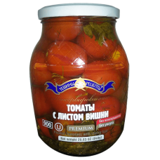 Teshchiny Recepty - Pickled Tomatoes with Cherry Leaf 900ml