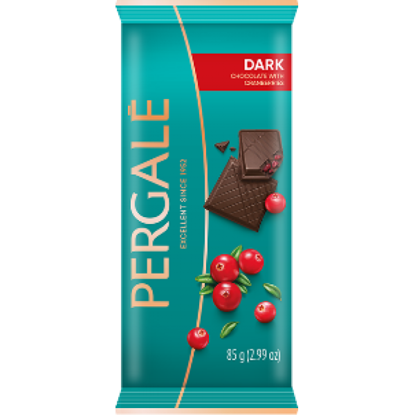 Pergale - Dark Chocolate with Cranberries 85g
