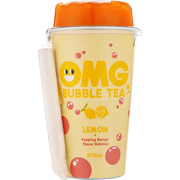 OMG - Bubble Tea Lemon Flavour Soft Drink 220ml