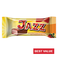 Jazz - Glazed Curd Cheese Bar with Strawberries 45g