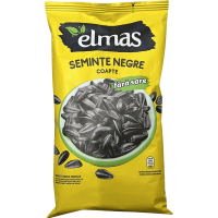 Elmas - Roasted, Black & Unsalted Sunflower Seeds / Seminte Floarea Soarelui Negre Fara Sare 200g