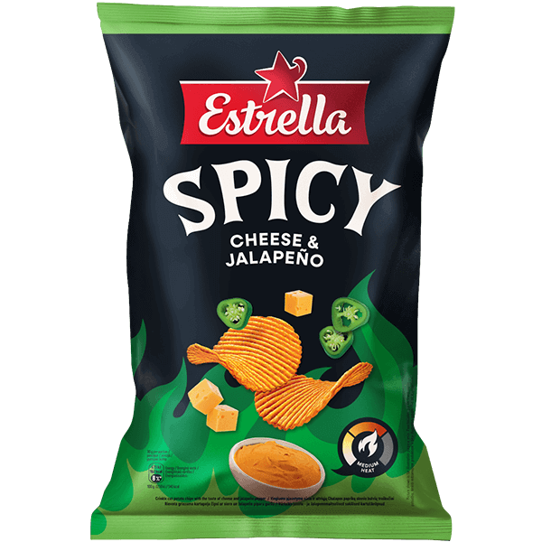 Estrella - Cheese and Jalapeno Chips 115g