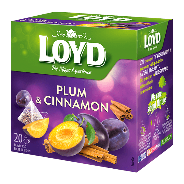 Loyd - Pyramids Fruits Tea Plum and Cinnamon 20x2g