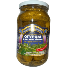 Teshchiny Recepty - Pickled Cucumbers with Cherry Leaves 900ml