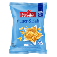 Estrella - Flat Cut Potato Chips with Taste of Butter and Salt 170g