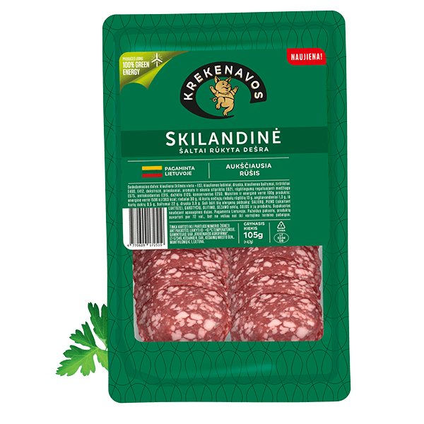 Krekenavos - Krekenavos Skilandine Cold Smoked Sausage Sliced 105g