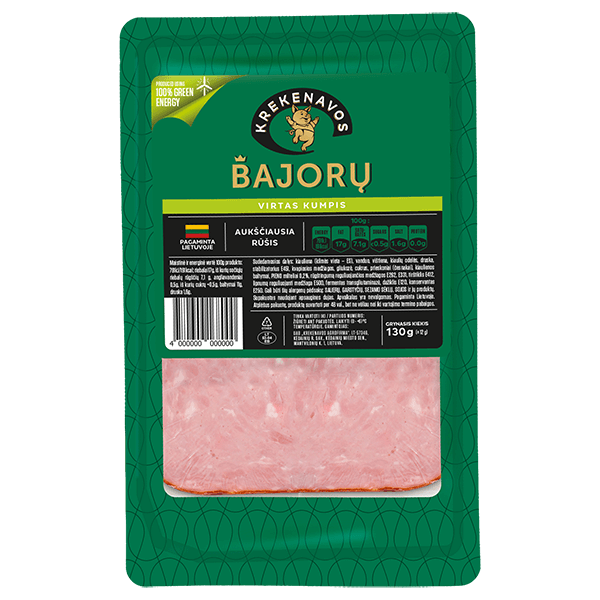 Krekenavos - Bajoru Cooked Ham Sliced 130g