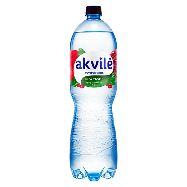 Akvile - Pomegranate Flavour Lightly Carbonated Water 1.5l