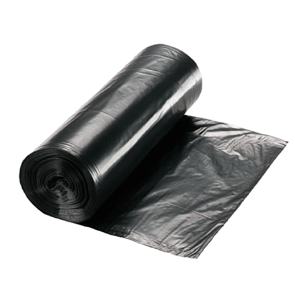 Roll of 20s Strong Black Bin Bag pcs