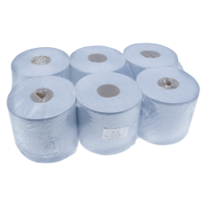 Centrefeed Tissue Blue 6 Roll Pack