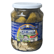 Teshchiny Recepty - Pickled Cucumbers with Dill and Garlic 720ml